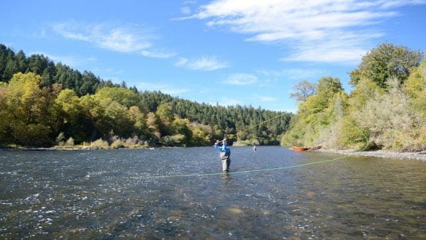 Wading in the Rogue River